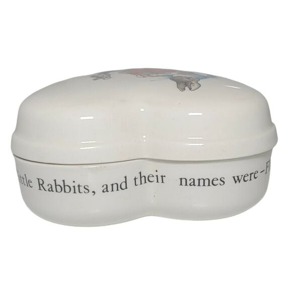 Wedgwood Beatrix Potter Peter Rabbit Heart Shaped Lidded Jewelry Trinket - Picture 5 of 9